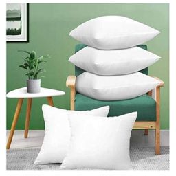 Angel Mommy Superb Bouncing & Jumping Microfiber Cushions Filler Set Of 5 Standard Size - White-10
