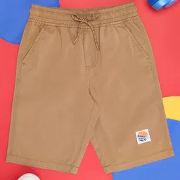 pantaloons junior Pantaloons JuniorSummer Vibe Only Text Printed Shorts - Tan-picture-34