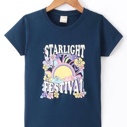 CUCUMBER Female Sinker Half sleeves Tshirts Midnight Blue M-image-98