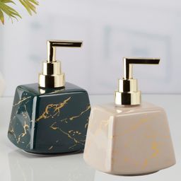 KOOKEE Ceramic Soap Dispenser handwash Pump for Bathroom, Set of 2, Multicolor (10512)-image-76