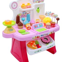 ADKD Pretend Play Home Supermarket Kitchen Toy Set of 33 Pieces - Multicolour-3