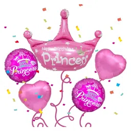 Party Anthem Happy Birthday Princess Balloon Bouquet - Pack5-picture-34