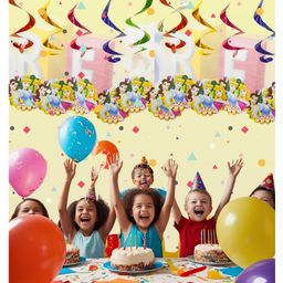 Funcart Three Princess Theme Swirl Decoration Multicolor- Pack of 6-image-93