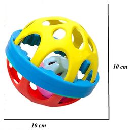 ADKD Shake & Grab Soft Ball Teether Rattle Toy - Multicolor image 3