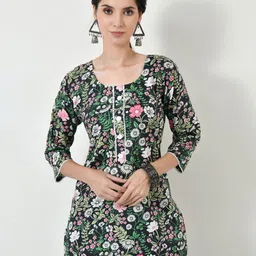 LIBOZA Floral Printed Pure Cotton Kurti-picture-39
