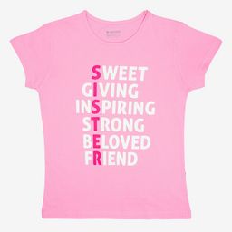 Bodycare Girls Typography Printed Round Neck Cotton T-shirt-picture-34