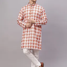 Yugnik Men Floral Regular Kurta with Pyjamas-picture-42
