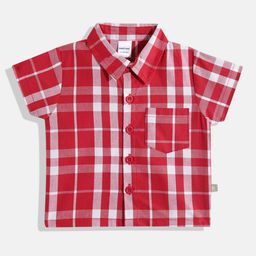 Moms Love Infant Boys Checked Pure Cotton Shirt-image-17