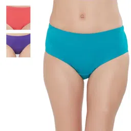 Soie Multicolor Cotton Hipster Panty (Pack of 3)-image-91