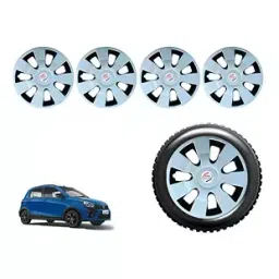 Auto Pearl WaSlvBK12 R14 Press Type Wheel Hubcap with Retention Ring 35.56 cm (14 Inch) for Maruti Suzuki Celerio X AMT VXI Petrol (Pack of 4 Pcs)-image-91