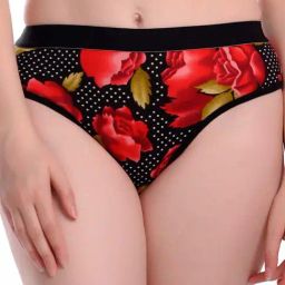 AROUSY Black & Red Cotton Printed Hipster Panty-picture-4