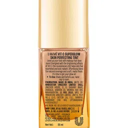 Lakme Makeup + Skincare Vit C Superglow Skin Perfecting Tint Neutral Nude N200 - 25 ml image 3