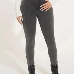 KASHIAN Women Jean Boyfriend Fit High-Rise Stretchable Jeans-picture-7