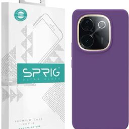 Sprig Back Cover for VIVO T3 PRO (Purple)-image-57