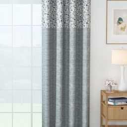 Story@home Topaz Grey & White Geometric Printed Room Darkening Door Curtain-image-23