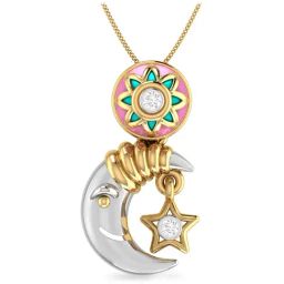 PC Jeweller Abeerah 18k Gold Pendant without Chain for Unisex-image-3