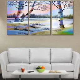 999Store Multicolor Nature Art 3 Frame Canvas Paintings-47