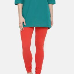 Dollar Missy Red Cotton Leggings-image-53