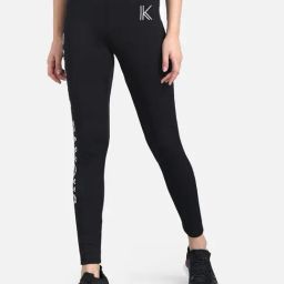 Kotty Black Printed Mid Rise Tights-picture-39