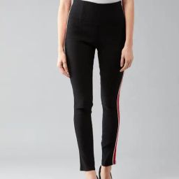 DOLCE CRUDO Black Skinny Fit Jeggings-image-131