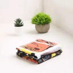 Spaces Disney Car Character based Red & Black 380 GSM Cotton Face Towel - Set of 2-28