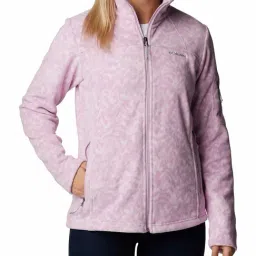 Columbia Pink Full Sleeve Fast Trek Jacket-image-29
