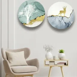 The Art House Abstract Multicolor Canvas Painting-image-73