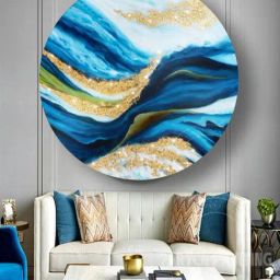 The Art House Abstract Multicolor Canvas Painting-image-94