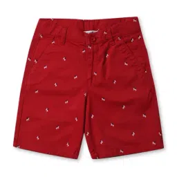 Cantabil Kids Red Cotton Printed Shorts-picture-43