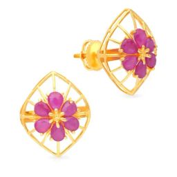 Malabar Gold and Diamonds 22k Gold Earrings for Women-picture-49
