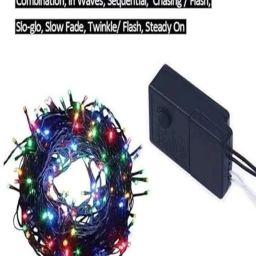 SPARK WORLD Multicolor Plastic 58 LEDS Color Changing Bulb Rice Lights with Free Jointer - Set of 5 image 3