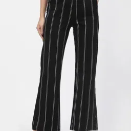 Westwood Black Cotton Striped Pants-picture-40