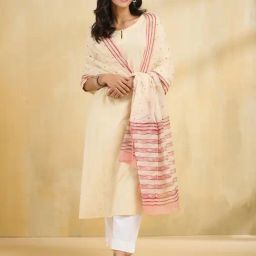 Fabindia Multicolor Polka Dot Dupatta image 2