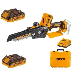 Ingco Cordless Mini Chain Saw With 6 inch (15 cm) Bar Length and 11 m/s Chain Speed, CGSLI20686-image-30