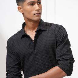 HIGHLANDER Men Slim Fit Opaque Casual Shirt-picture-33