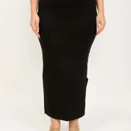 HILL ISLANDS Black Cotton Saree Shapewear-image-38