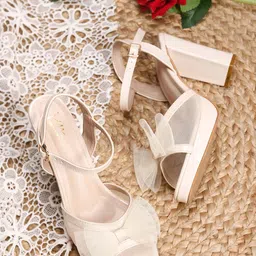 JM Looks Women Comfortable Sole Attractive Design Open Toe Platform Block Sandal-20