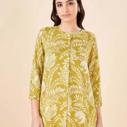 Akkriti by Pantaloons Green Printed Tunic-picture-3