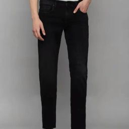 Louis Philippe Black Cotton Slim Fit Jeans-picture-10
