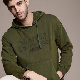The Roadster Life Co. Applique Detailed Relaxed Fit Hooded Sweatshirt-image-59