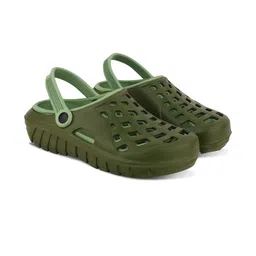 Trump Men Green Flip Flops Clogs-picture-43