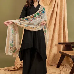 InWeave Women Kurta with Palazzos & With Dupatta-51