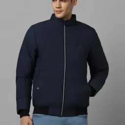 Allen Solly Navy Cotton Regular Fit Jacket-picture-35