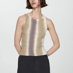 MANGO Tie-Dye Ribbed Top-image-56
