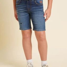 Jack & Jones Junior Boys Denim Blue Shorts-picture-13