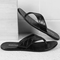 Mochi Men's Black Thong Sandals-picture-19