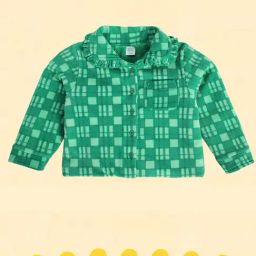 MINIKLUB Kids Green Checks Full Sleeves Jacket-image-74