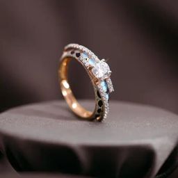 Malabar Gold and Diamonds 18k (750) BIS Hallmark Rose Gold Ring for Women-image-96
