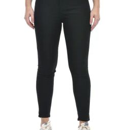 NUMERO UNO Black Denim Skinny Fit High Rise Jeans-picture-2
