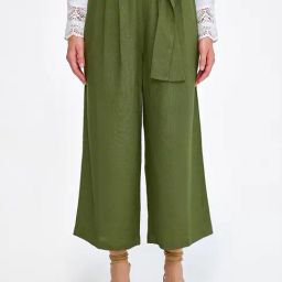 Cover Story Olive Regular Fit Mid Rise Trousers-image-28